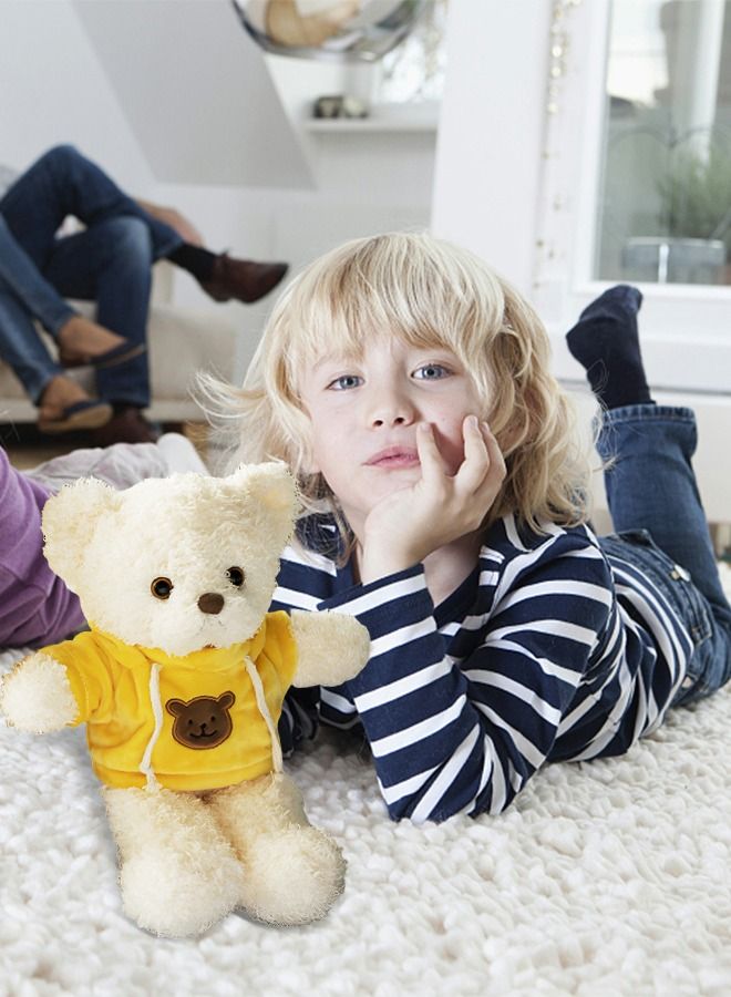 30cm Teddy Bear Plush Toy, Plush Animal Doll, Animal Plush Toy, Children's Cartoon Animal Toy Companion Doll, Bear Doll in Yellow Sweater  - Image 3