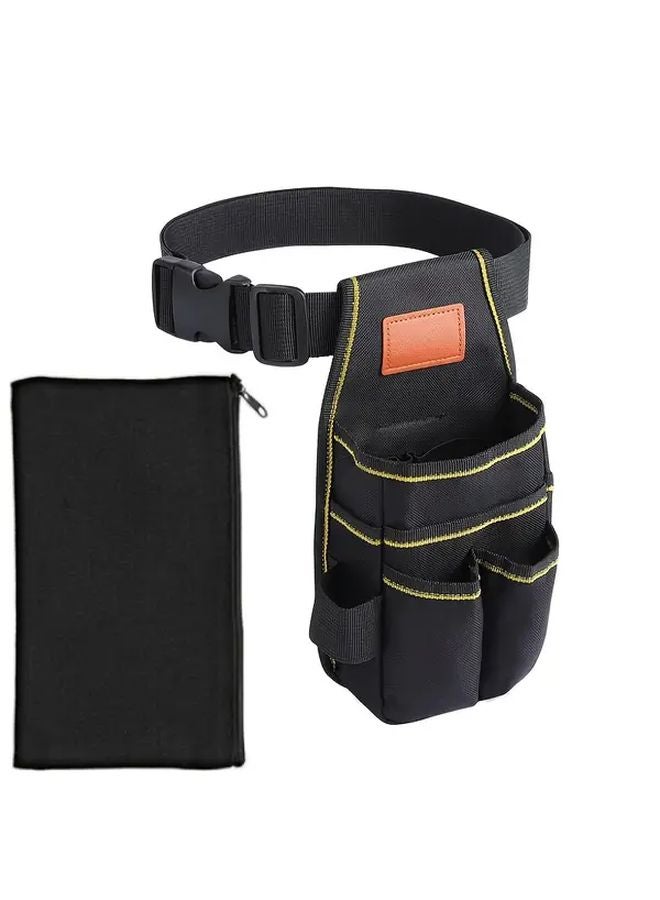 Universal Tool Pouch Set Of 2 Industrial Grade Oxford Cloth With Belt 12 Storage Pockets - Image 1