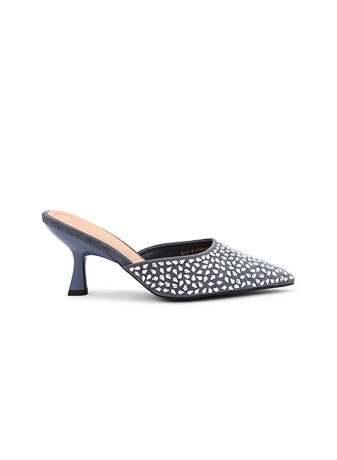 كابلي Cuple Cutout Detail Heeled Mules