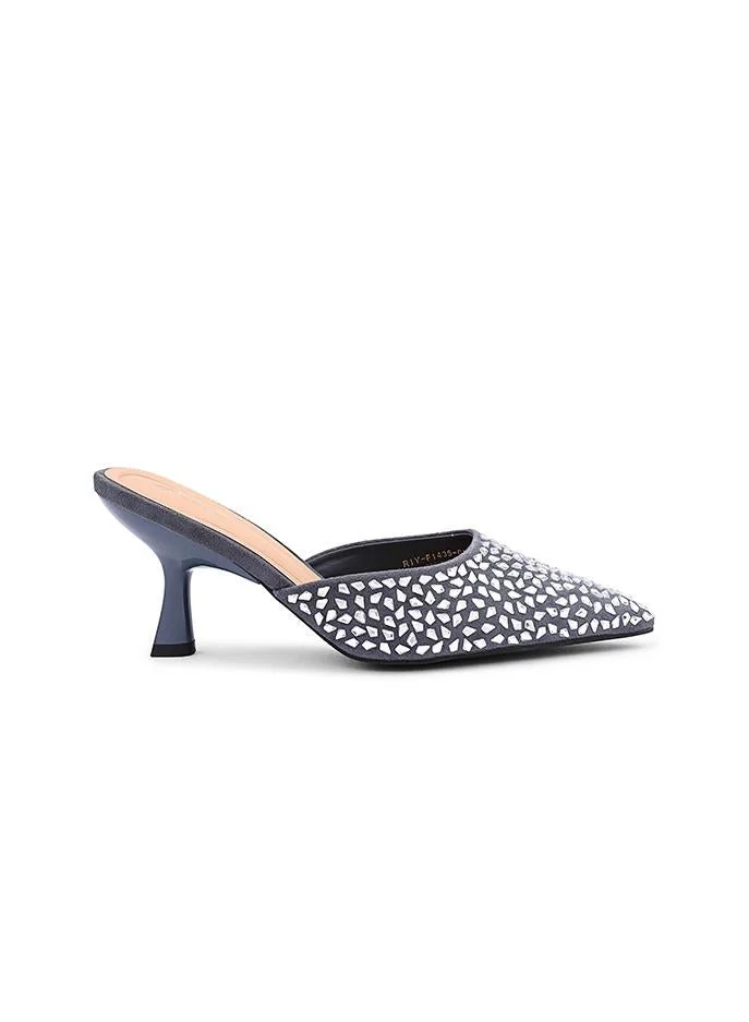 Cuple Cuple Cutout Detail Heeled Mules