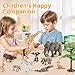 THINKBAY 12PCS Realistic Safari Animals Figures Learning Toys Set Large African Animal Toys Wild Zoo Animal Toys Educational Playset Toys for Boys Girls Birthday Gift for Toddlers Kids - Image 4