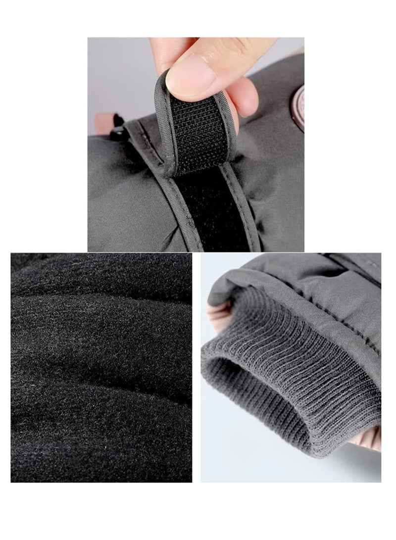SYOSI Winter Ski Gloves, Waterproof and Windproof Touchscreen Snow Gloves for Men Women, Anti-Slip Snowboard Warm Winter Gloves for Cold Weather, Perfect Thermal Protection, Pink, 1 Pair - Image 5