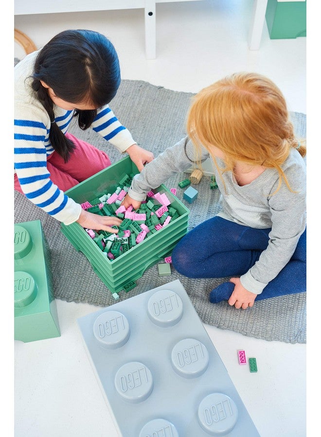 Room Copenhagen, LEGO Brick Box Stackable Storage Containers - Decorative Organizational Building Blocks for Kid's Toys and Accessories - 4.92 x 4.92 x 7.09in - Brick 1, Bright Red - Image 2