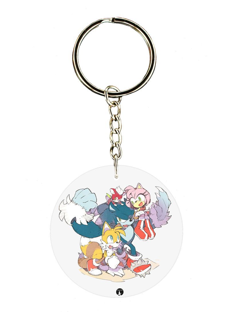 Sonic Printed Keychain