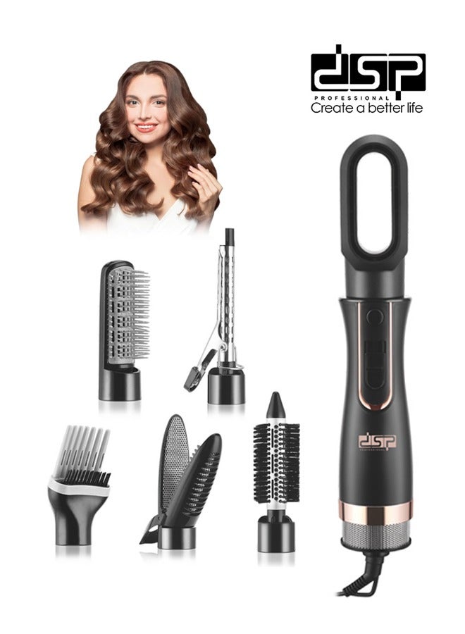 DSP 7 in 1 Hair Styler & Hair Dryer Brush,28000 RPM High-Speed Blow Dryer with Negative Ions for Frizz-Free Styling Fast Drying Curling Volumizing Straightening,800W 50172 - Image 1