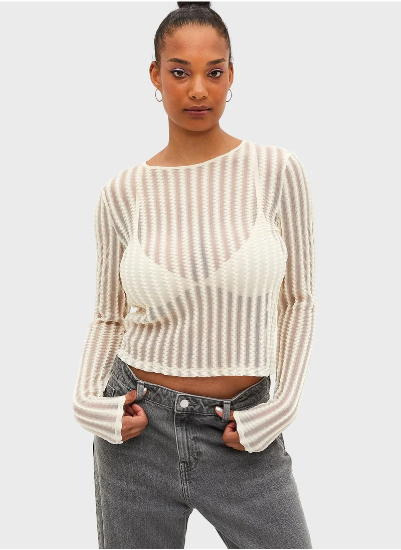 مونكي Crew Neck T-Shirt