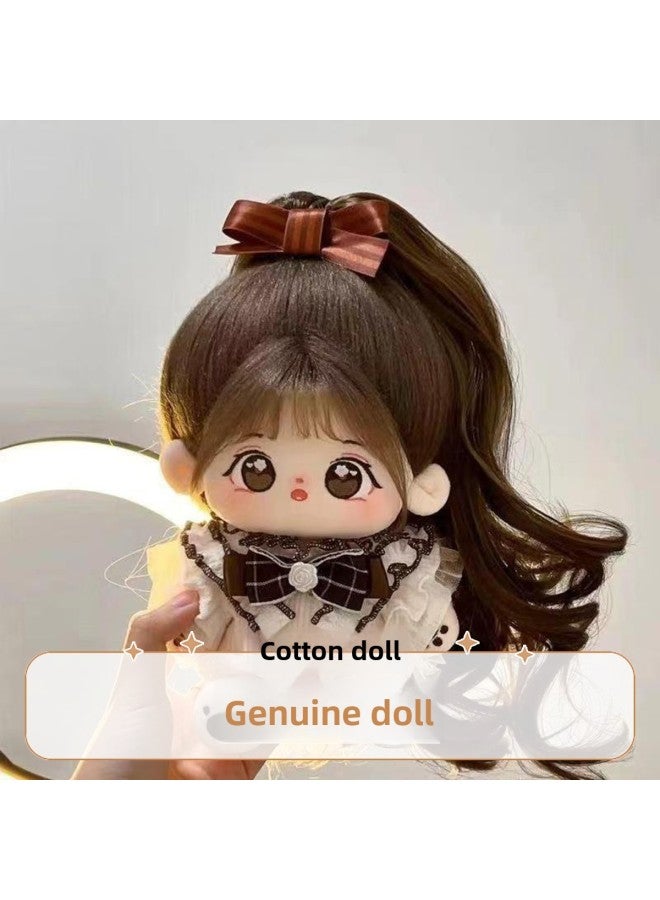 Genuine Cotton Doll Giving Skirt Doll Dress-up Humanoid Doll Super Cute Gift For Girls Cute Doll-Specification:With Skeleton [free 3 Skirts + Care Solution + Comb + Scissors + Rubber Band + 4 Hairpins]-Color:Li Li [bring Birth Certificate] Free Shoes  - Image 5