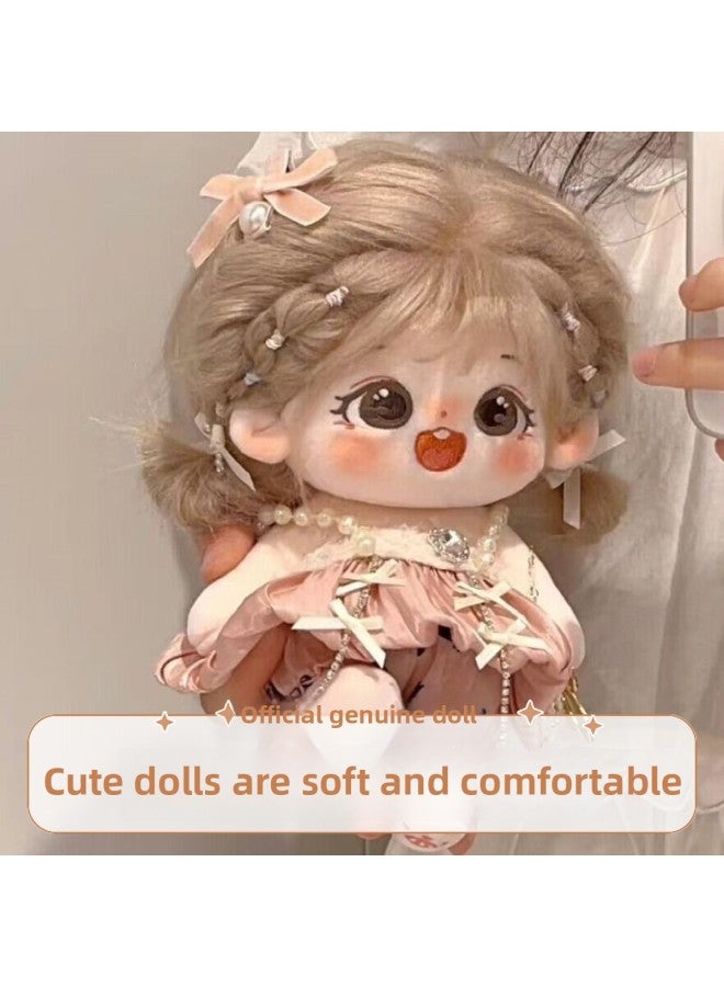 Genuine Cotton Doll Giving Skirt Doll Dress-up Humanoid Doll Super Cute Gift For Girls Cute Doll-Specification:With Skeleton [free 3 Skirts + Care Solution + Comb + Scissors + Rubber Band + 4 Hairpins]-Color:Li Li [bring Birth Certificate] Free Shoes  - Image 1
