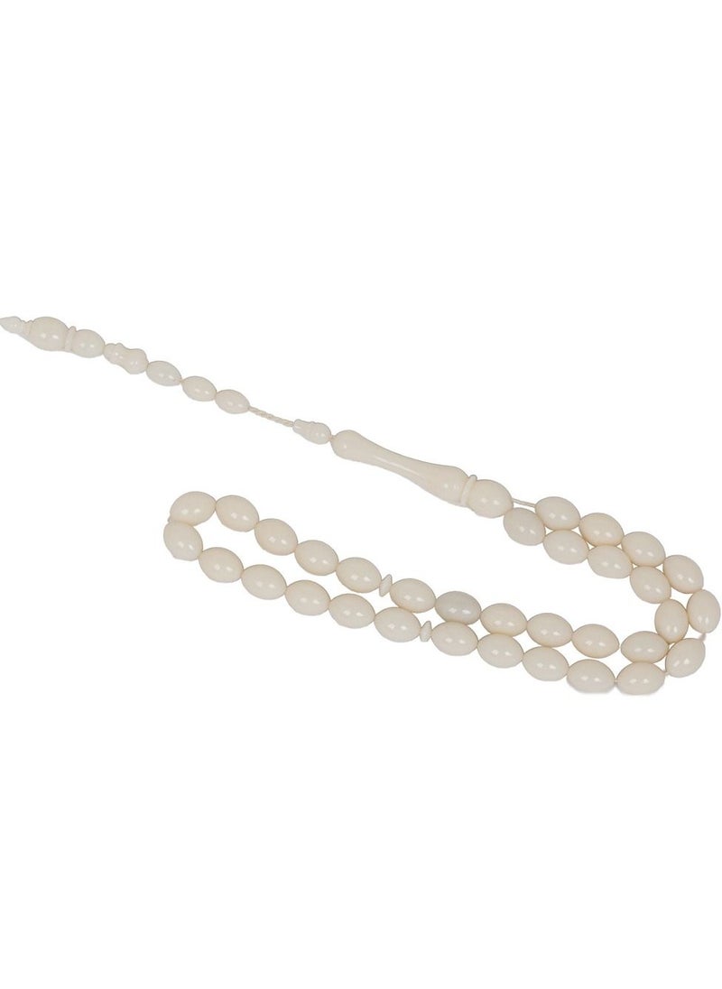 RS Beige acrylic rosary  - Image 1