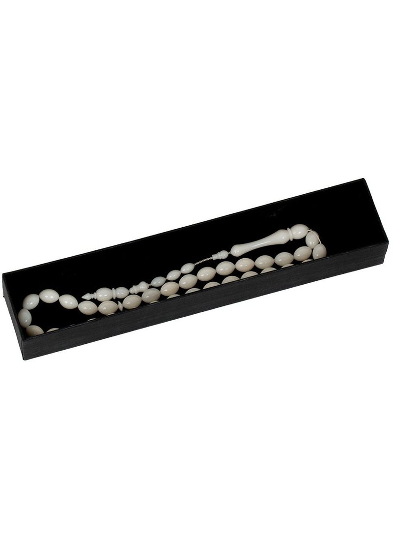 RS Beige acrylic rosary  - Image 3