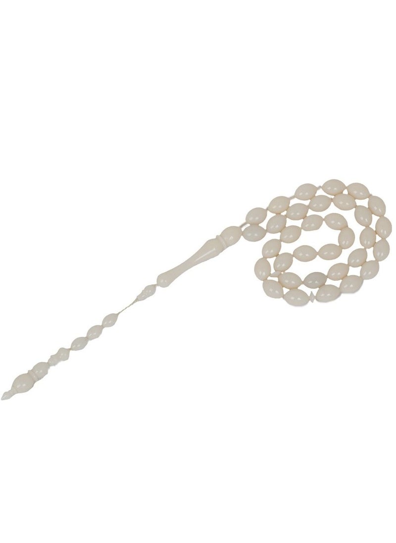 RS Beige acrylic rosary  - Image 2
