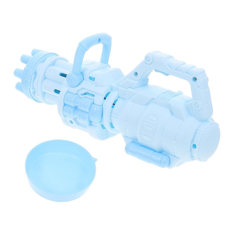Homoyoyo Electric 12 Hole Bubble Machine Blue Summer Bubble Maker Multi Bubble Output Portable Outdoor For Birthday Party Playtime - Image 2