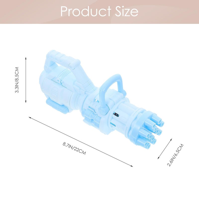 Homoyoyo Electric 12 Hole Bubble Machine Blue Summer Bubble Maker Multi Bubble Output Portable Outdoor For Birthday Party Playtime - Image 3