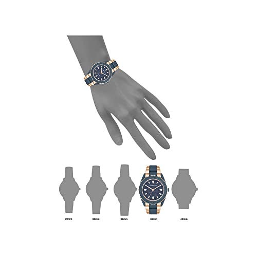 Anne Klein Womens 38.5 mm Fall 22 Blue Dial Plastic Analog Watch - AK3910BLRG (Not assigned,Not Assigned) - Image 4