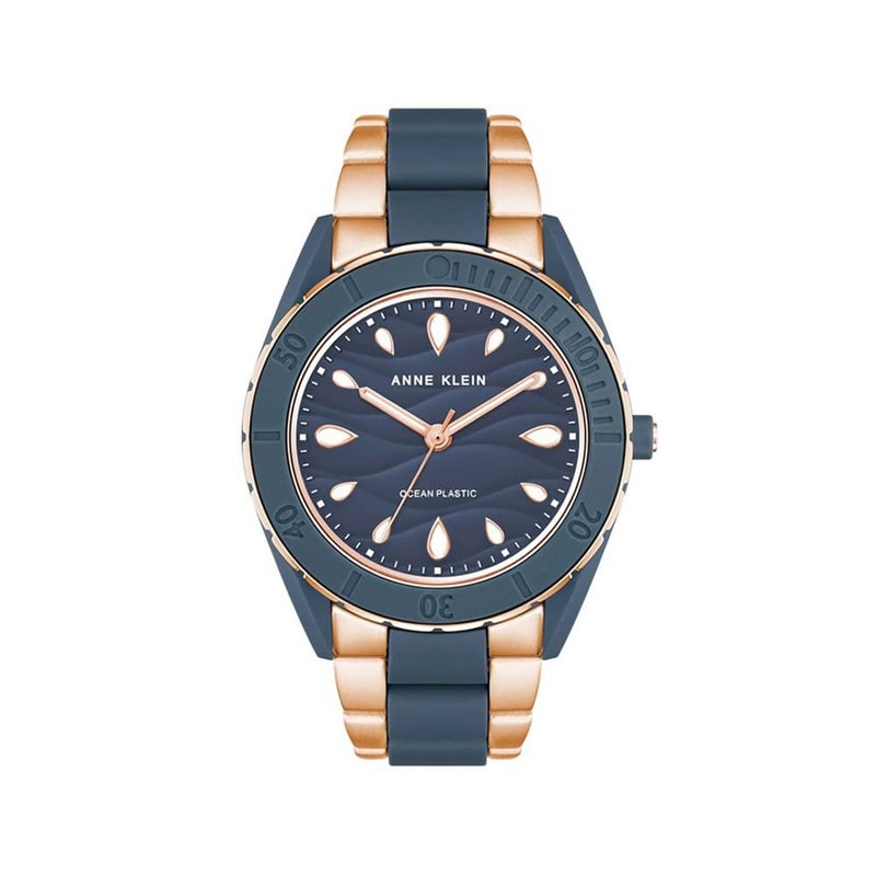 Anne Klein Womens 38.5 mm Fall 22 Blue Dial Plastic Analog Watch - AK3910BLRG (Not assigned,Not Assigned) - Image 5