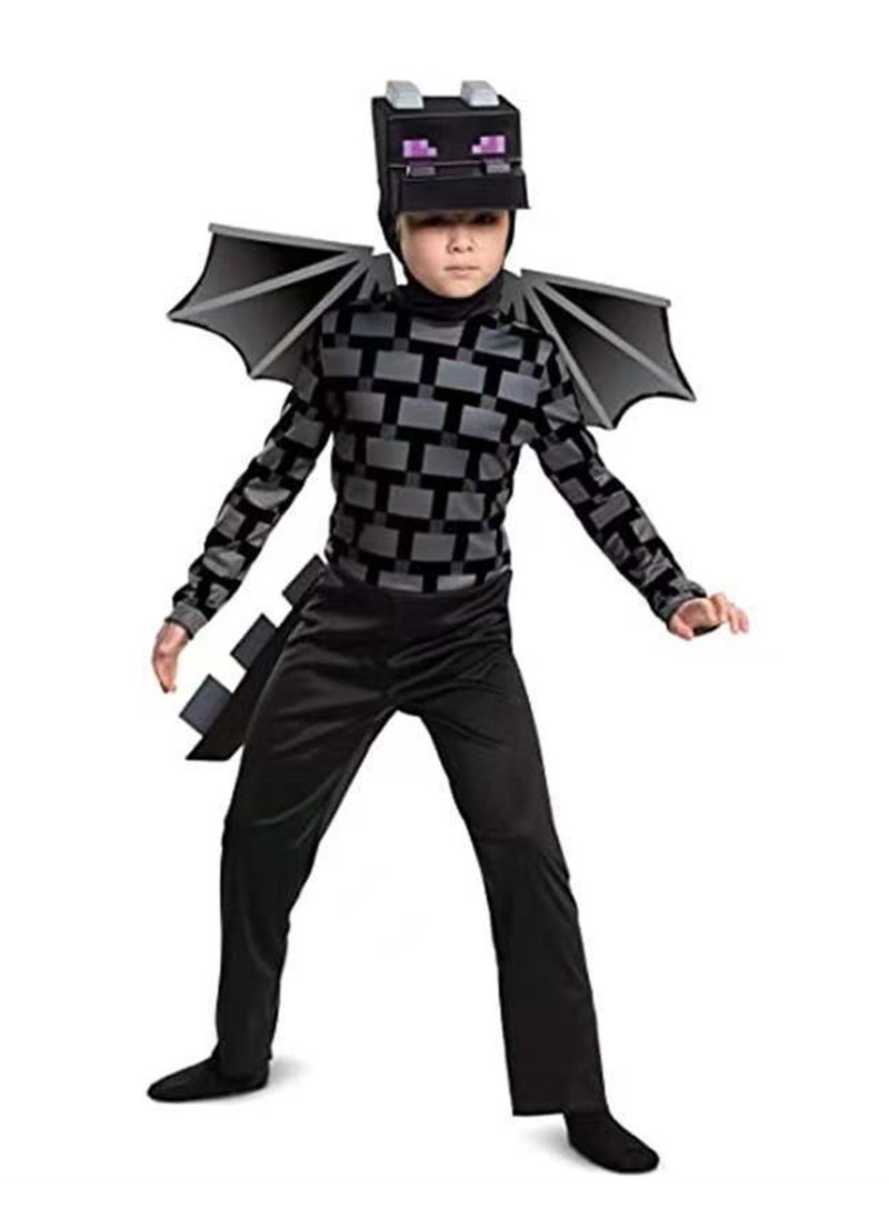null - Children's minecraft game clothing Minecraft costumes cosplay costumes classic dragon performance costumes - Image 1