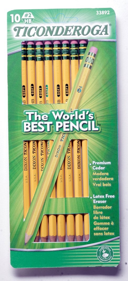 Ticonderoga 33892 Yellow No. 2 Pencils 10 Count - Image 5