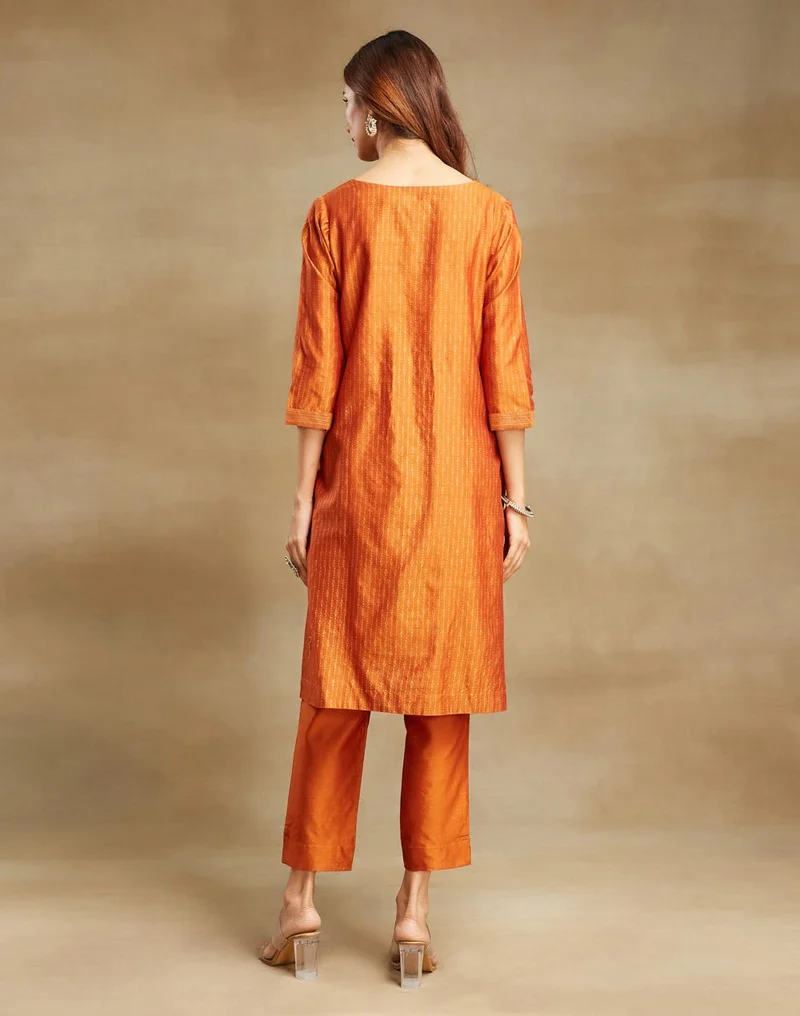Fabindia Cotton Silk Printed Knee Length Kurta