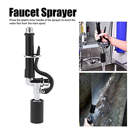 FASJ Kitchen Sink Faucet, Pre Rinse Spray Valve High Pressure Dish Sprayer Nozzle High Pressure Rinse Sprayer for Hotels for Restaurants, default - Image 5