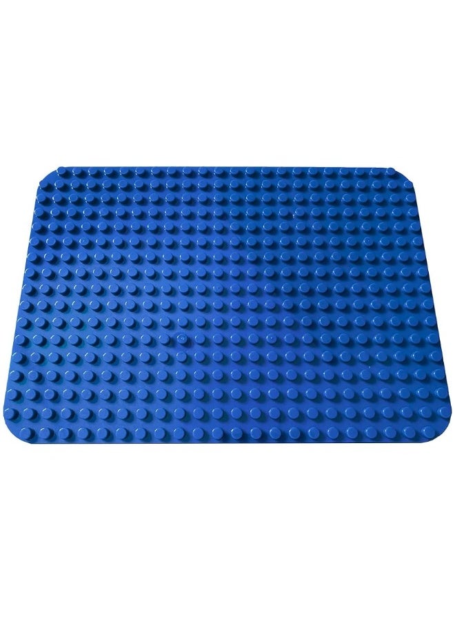 Apostrophe Games Apostrophe Games Building Block Base Plates for Large Blocks 15 x 10 Blue Baseplate Compatible with Major Brands STEM Learning ages 3  - Image 1