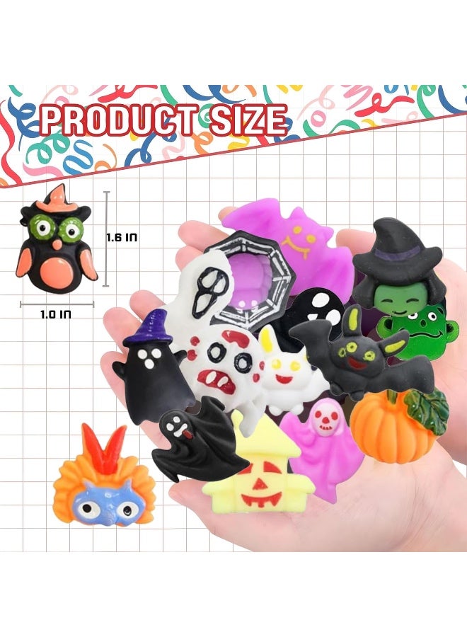 Ibecare Mochi Squishy Toys | Party favors for kids! birthday giveaways or return gifts for Birthday party kids | mini toys | goodie bags pinatas stocking fillers (24 Pcs Halloween Mochi Squishy) - Image 3