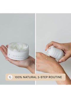 Bushbalm Dark Spot and Hyperpigmentation 2-Step Routine - Includes Dark Spot Treatment Oil (30 ml) and Dark Spot Exfoliating Scrub (236 ml), Bermuda  - Image 2
