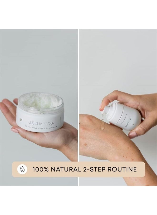 Bushbalm - Dark Spot and Hyperpigmentation 2-Step Routine - Includes Dark Spot Treatment Oil (30 ml) and Dark Spot Exfoliating Scrub (236 ml), Bermuda - Image 1