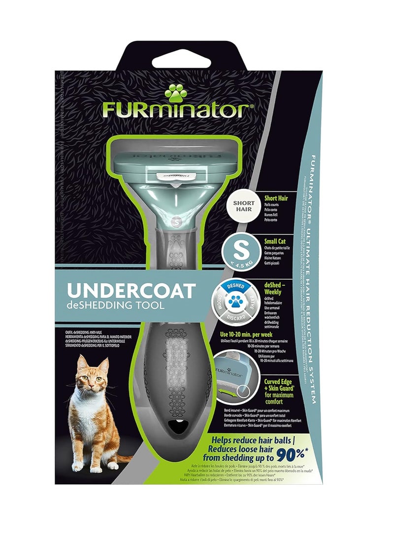 FURminator Undercoat deShedding Tool for Small Short Hair Cats Under 4 5 kg - Image 1