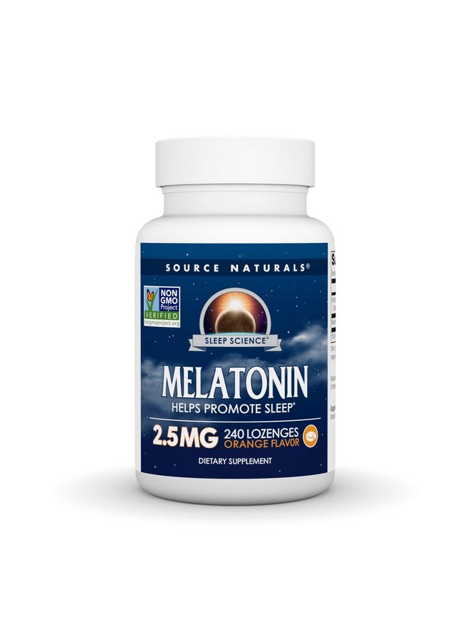 Source Naturals Melatonin 2.5 mg - 240 Orange Flavored Lozenges - Image 1