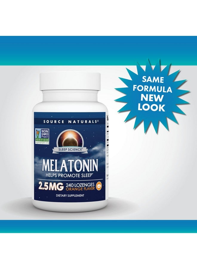 Source Naturals Melatonin 2.5 mg - 240 Orange Flavored Lozenges - Image 2