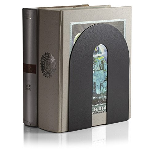 Officemate Bookends Heavy Weighted 10inch Steel Black 93182