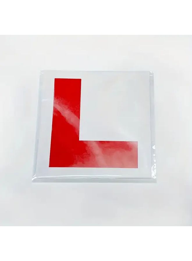 2 قطعة ملصق حرف L للإطار الخلفي للمبتدئين من PVC ملصقات سلامة القيادة للسيارة ملصقات حروف جريئة فينيل متين عالي الجودة - Image 5