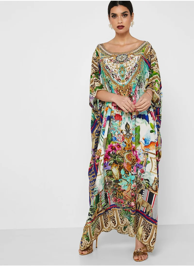 Camilla Printed Kaftan Dress