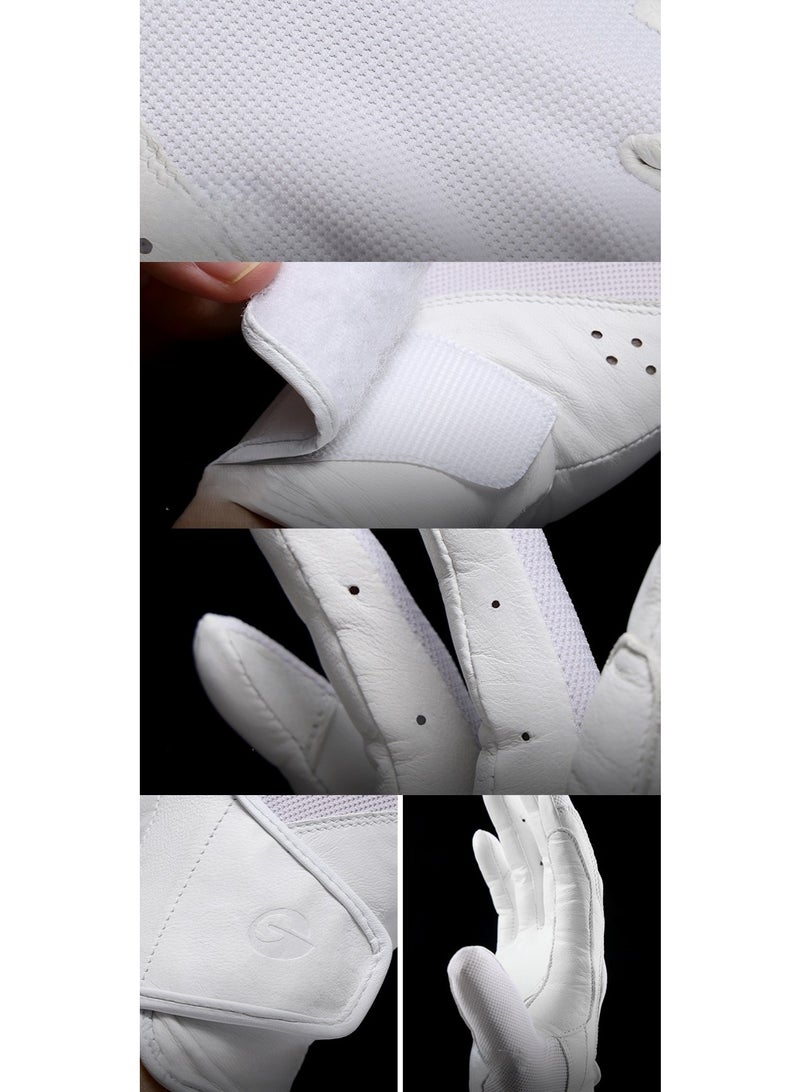 GO LOVE JOY Professional Equestrian Gloves – Made of goatskin, wear-resistant and breathable, delivering authentic tactile feel. Suitable for horse riding, mountaineering and hiking. - Image 4