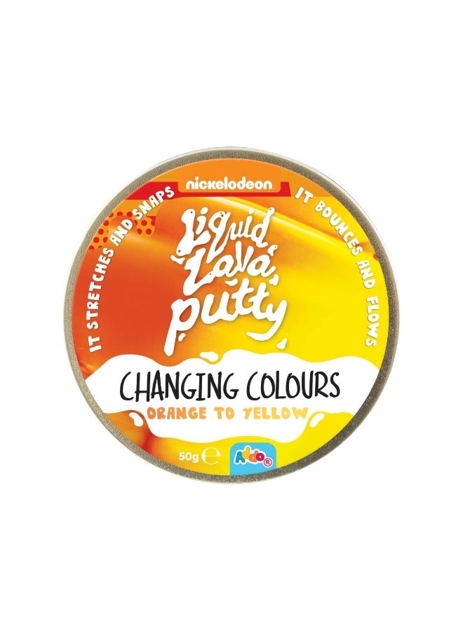 ADDO Nickelodeon Liquid Lava Putty Changing Colours 50g, Assorted 1 Piece (Style & Color May Vary) Each Sold Separately | Kids Slime | Soft & Stretchy | Creative Fun Ideas | Develops Sensory Skills | Entertaining Toy | Stress Relief Toys for Kids - Image 2