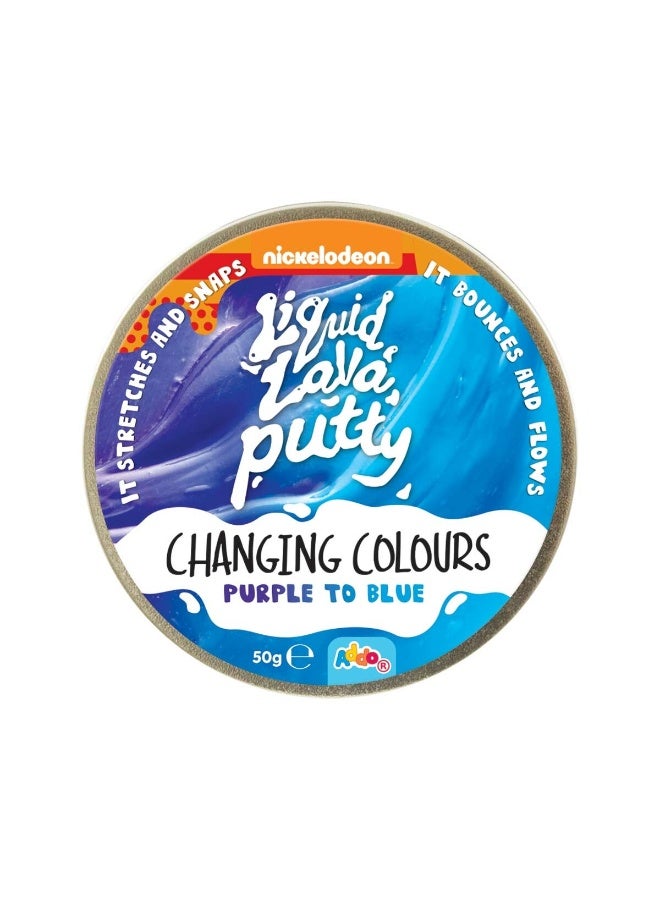 ADDO Nickelodeon Liquid Lava Putty Changing Colours 50g, Assorted 1 Piece (Style & Color May Vary) Each Sold Separately | Kids Slime | Soft & Stretchy | Creative Fun Ideas | Develops Sensory Skills | Entertaining Toy | Stress Relief Toys for Kids - Image 4