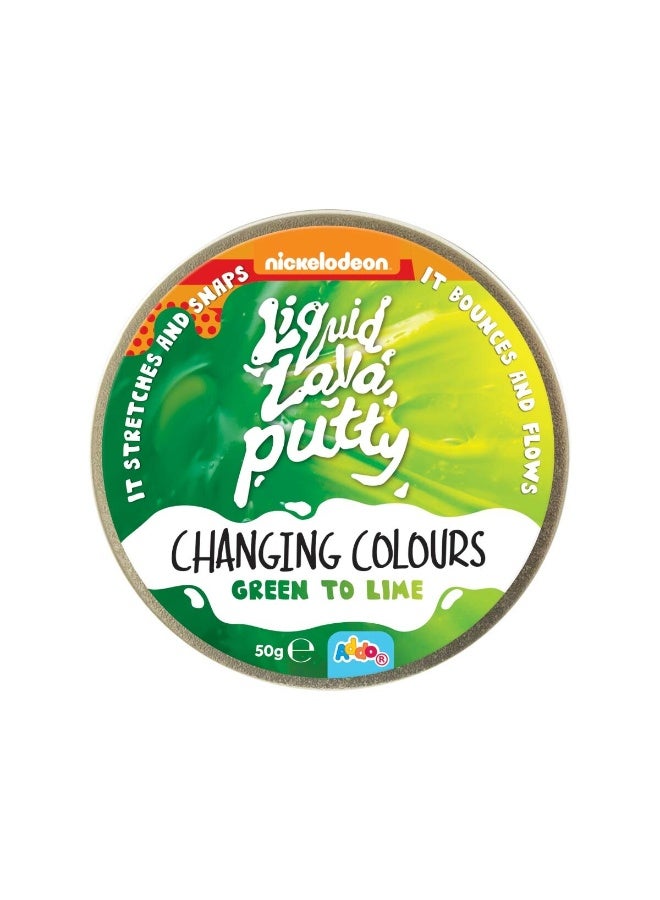 ADDO Nickelodeon Liquid Lava Putty Changing Colours 50g, Assorted 1 Piece (Style & Color May Vary) Each Sold Separately | Kids Slime | Soft & Stretchy | Creative Fun Ideas | Develops Sensory Skills | Entertaining Toy | Stress Relief Toys for Kids - Image 3