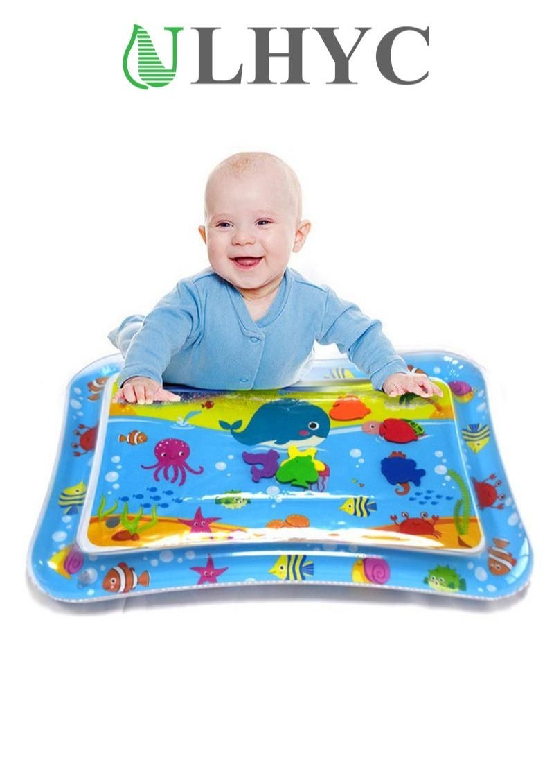 ULHYC Infant Water Play Mat Safe And Harmless Inflatable Activity Center Spray Water Pad Promoting Baby Motor And Sensory Development  - Image 1