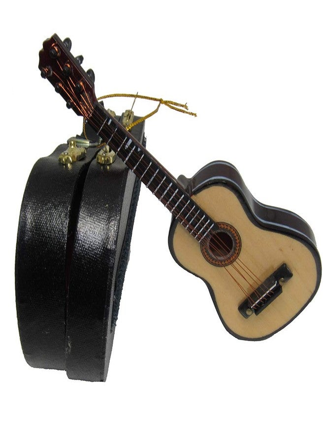 Kurt S. Adler Kurt Adler J4544 5.52" Wood Pearlized Guitar Ornament - Image 3