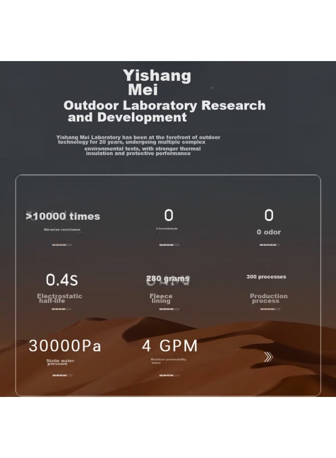 Yishangmei سترة نسائية 3 في 1، طراز الربيع والخريف والشتاء، ملابس نسائية سميكة دافئة، مقاومة للرياح، اللون الوردي، المقاس L - Image 1
