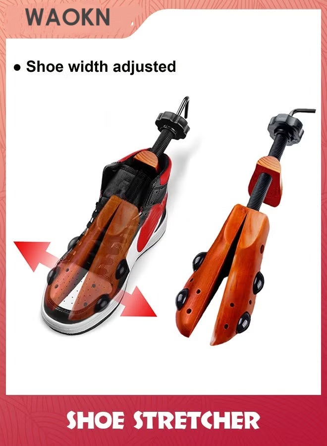 دبليو أيه أو كي أن موسع أحذية للأقدام العريضة - موسع أحذية وحذاء قابل للتعديل (زوج واحد) - موسع عرض وطول احترافي للرجال/النساء ذوي الأقدام السميكة - حل مريح للأحذية للأحذية الضيقة والأحذية الطويلة والأحذية الرياضية والأحذية الجلدية - بني صنوبري مقاس متوسط أوروبي (39-41) عرض (8-9.5) متوسط (7-9.5) - Image 4