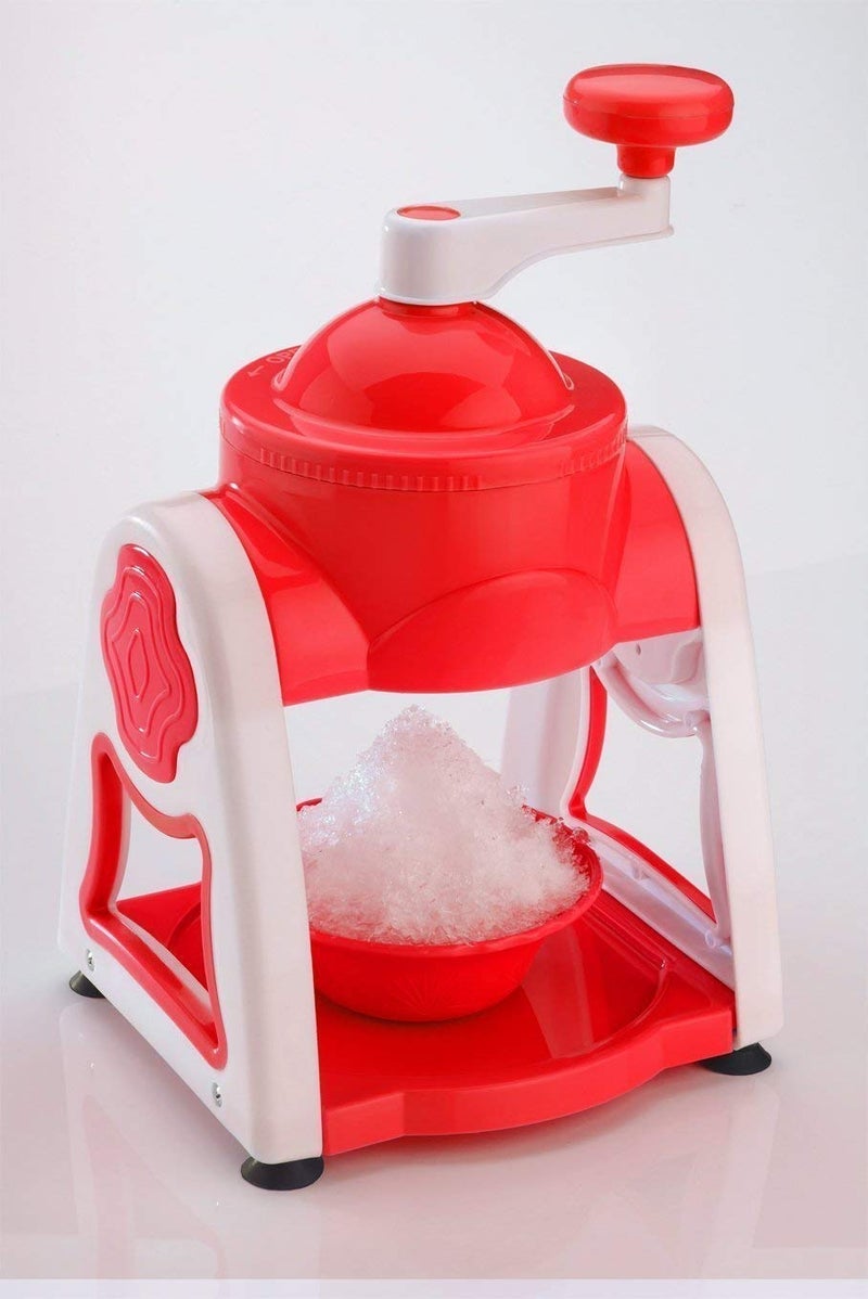 MÇS Milindi Sales Ice Gola Slush Snow Maker Machine SetIce CrusherHandy Product for Summer Indoor Outdoor Manual Home with Reusable 3 Bowl1 Glass 6 Sticks and 1 Dish - Image 1