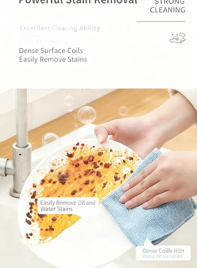 Disposable Cleaning Cloths 30 Pack Pink Ultra Fine Fiber Kitchen Towels 1 Roll - Image 3