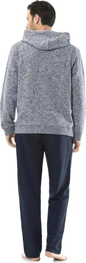 cacharel 2156 Hooded Men's Tracksuit Set- Navy Blue