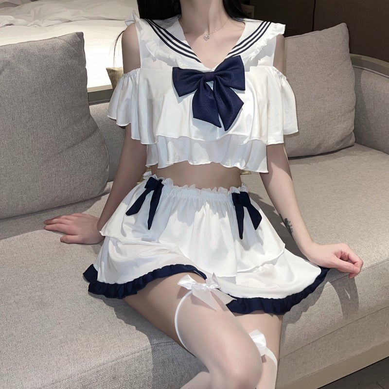 Women's Coordinated Fashion Dress Set, Elegant White Design, Soft Polyester Fabric, Comfortable Fit - Image 4