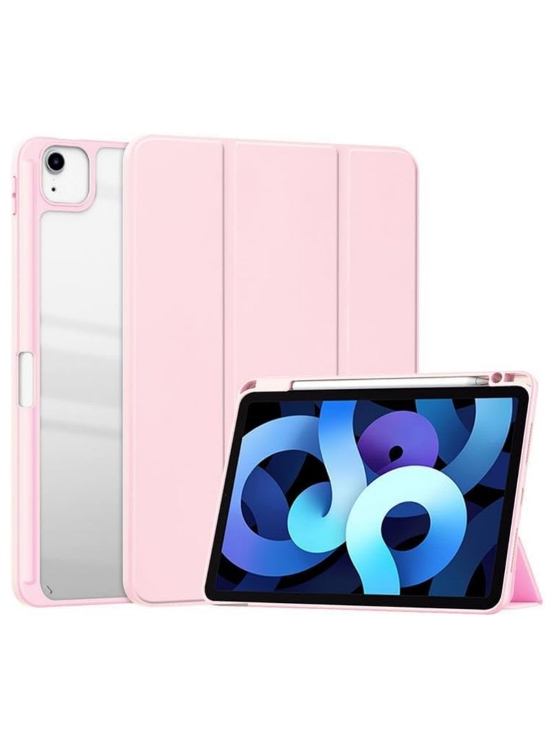 Rock Pow Case for iPad Air 13 inch Case 2025/Air 13 inch M2 2024 with Pencil Holder Clear Transparent Back Auto Wake/Sleep Cover for Air 13inch M3/M2 2025/2024 - Image 1