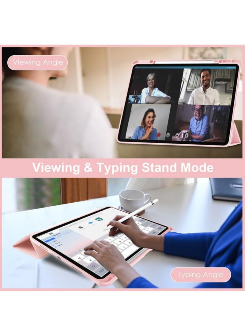 Rock Pow Case for iPad Air 13 inch Case 2025/Air 13 inch M2 2024 with Pencil Holder Clear Transparent Back Auto Wake/Sleep Cover for Air 13inch M3/M2 2025/2024 - Image 4