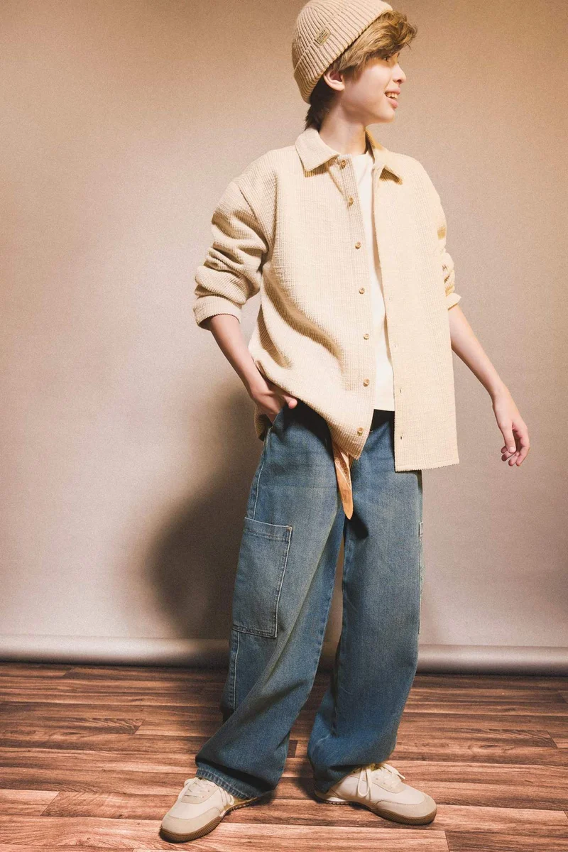 DeFacto Boy Barrel Fit Straight Leg Jeans