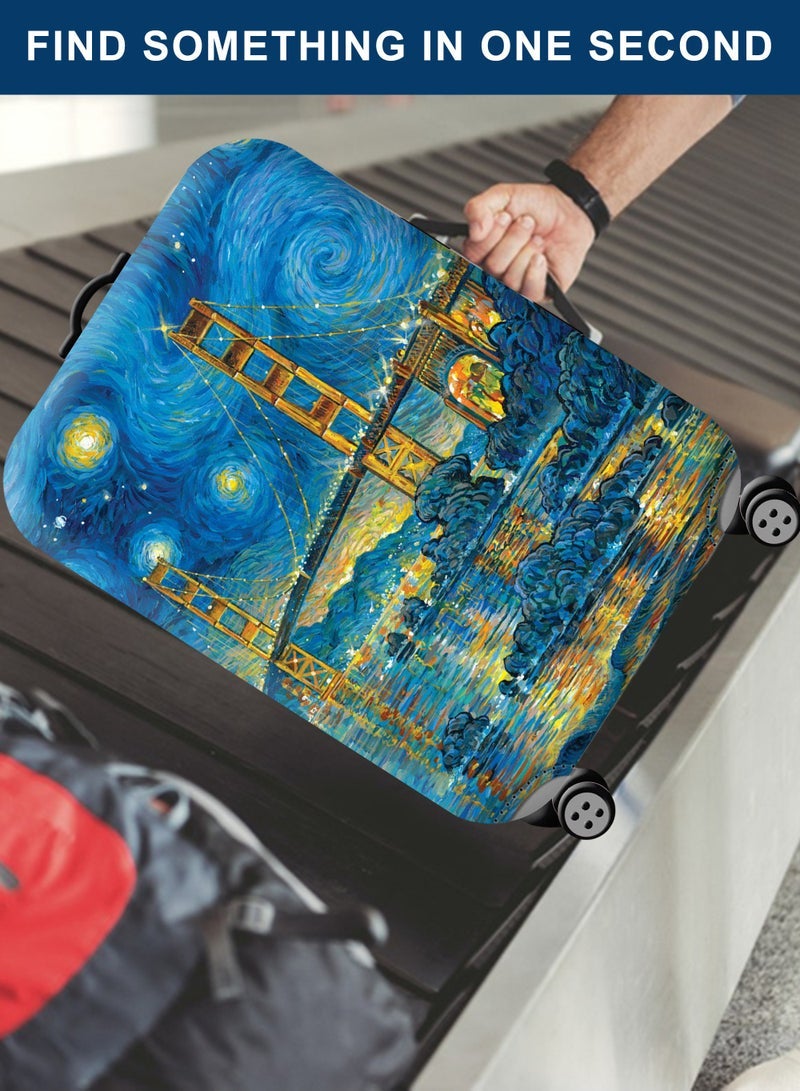 URbazaar Elastic Travel Luggage Cover Travel Suitcase Protective Cover for Trunk Case Apply to 18-30 inch luggage Suitcase Cover - Image 5