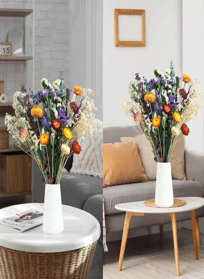Jtoder Natural Dried Flower Bouquet, 17" DIY Floral Arrangements with Eucalyptus Strawflower Lavender, Rustic Boho Wedding and Home Centerpiece Decorations, Fall Table Décor - Image 5